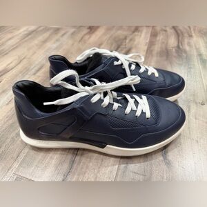 Bally Dark Blue and White Men's Sneakers